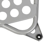 NEW Silver Heel Guards Footrest For Yamaha Banshee YFZ350 Left + Right Nerf Bars
