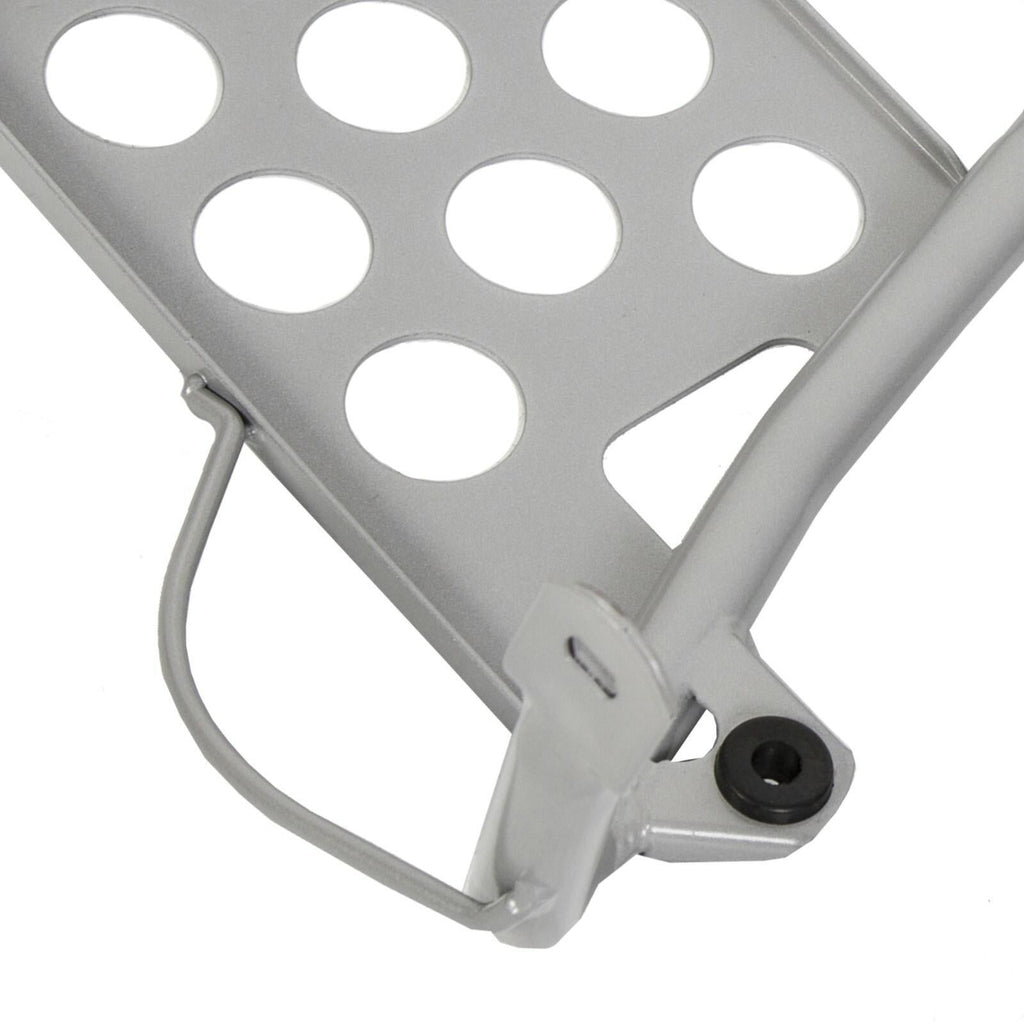 NEW Silver Heel Guards Footrest For Yamaha Banshee YFZ350 Left + Right Nerf Bars