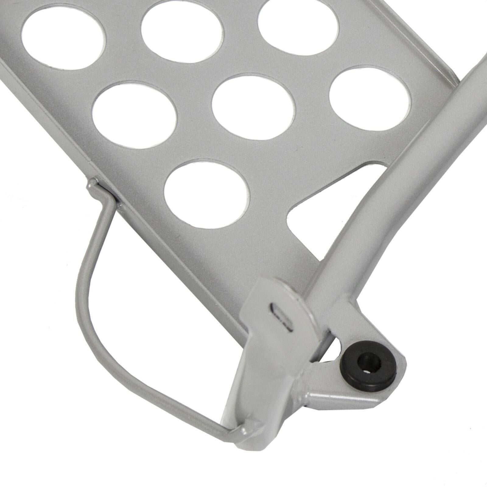 NEW Silver Heel Guards Footrest For Yamaha Banshee YFZ350 Left + Right Nerf Bars