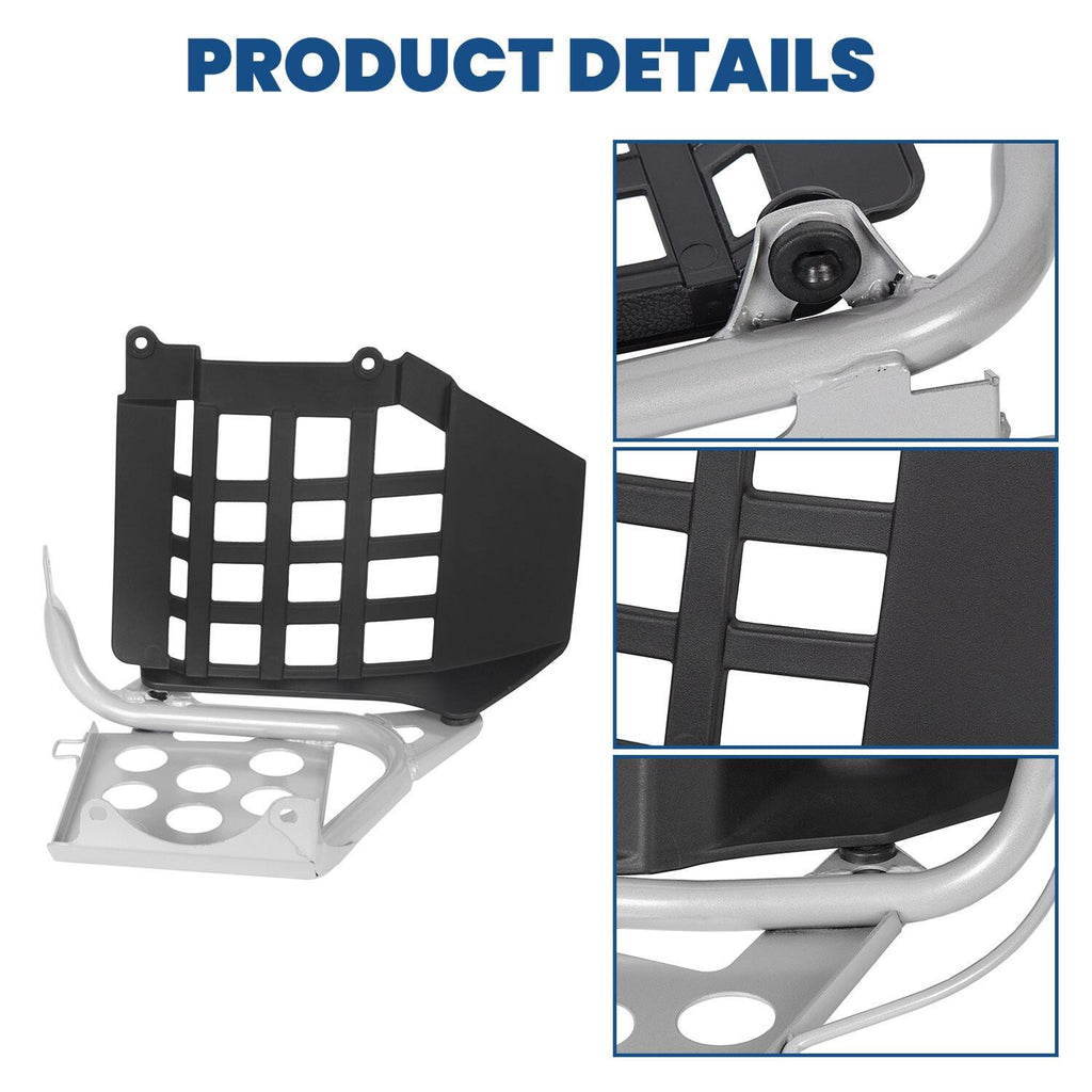 NEW Silver Heel Guards Footrest For Yamaha Banshee YFZ350 Left + Right Nerf Bars