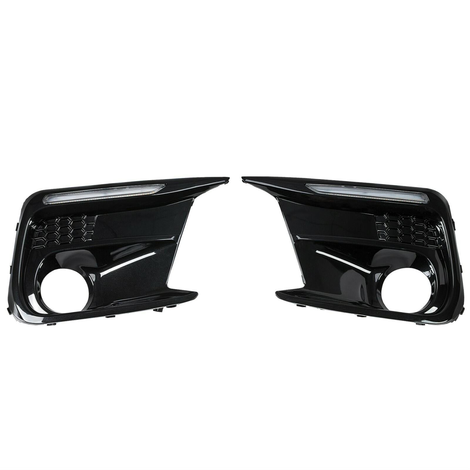 LED DRL Fog Lights Bezel Cover Kit For Subaru WRX/STI 2018-2021 White/Amber