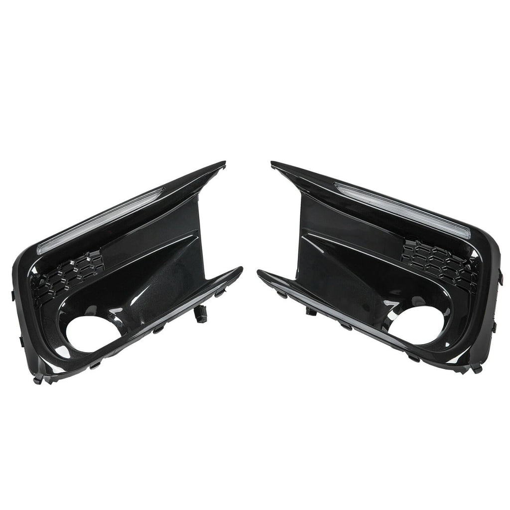 LED DRL Fog Lights Bezel Cover Kit For Subaru WRX/STI 2018-2021 White/Amber