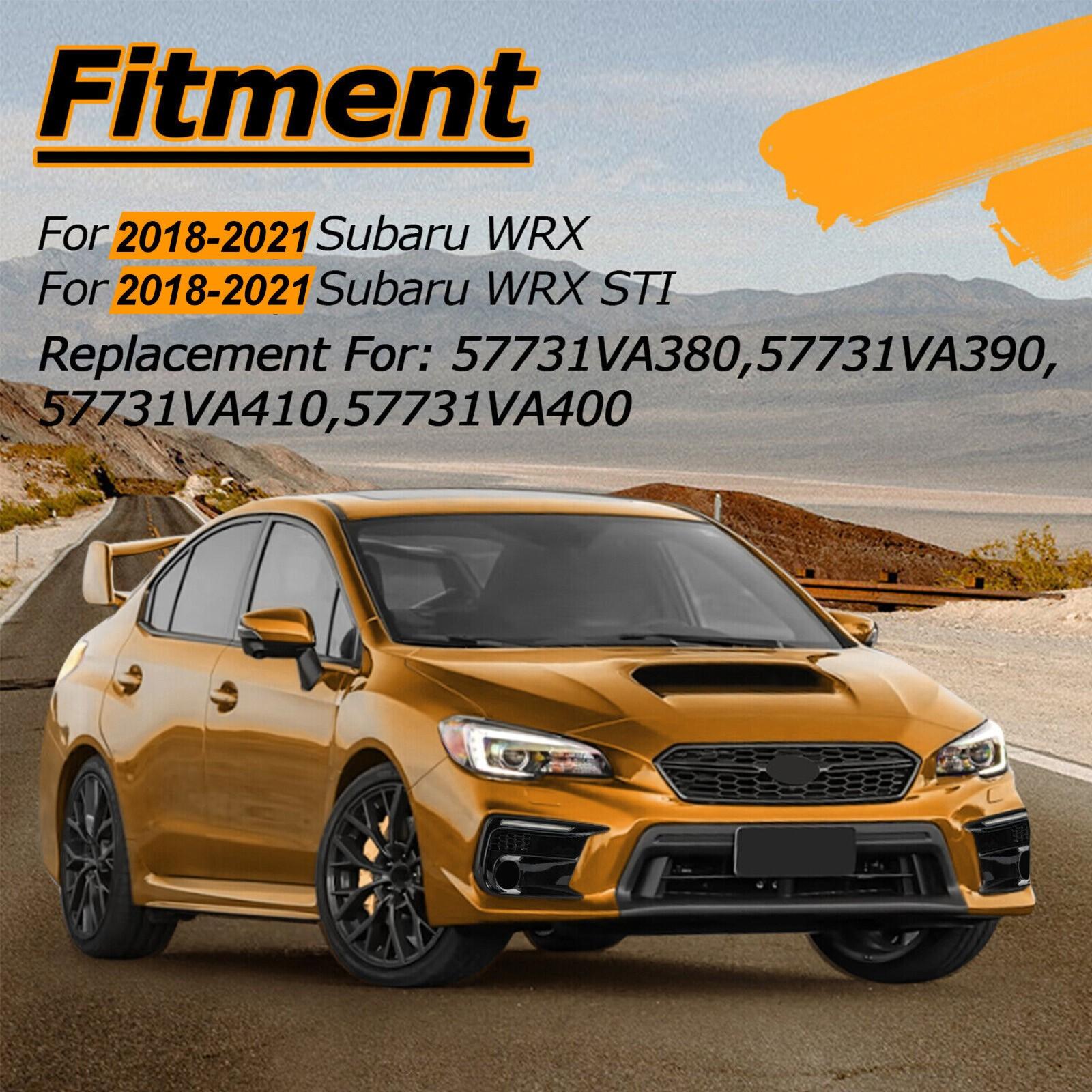 LED DRL Fog Lights Bezel Cover Kit For Subaru WRX/STI 2018-2021 White/Amber