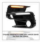 LED DRL Fog Lights Bezel Cover Kit For Subaru WRX/STI 2018-2021 White/Amber
