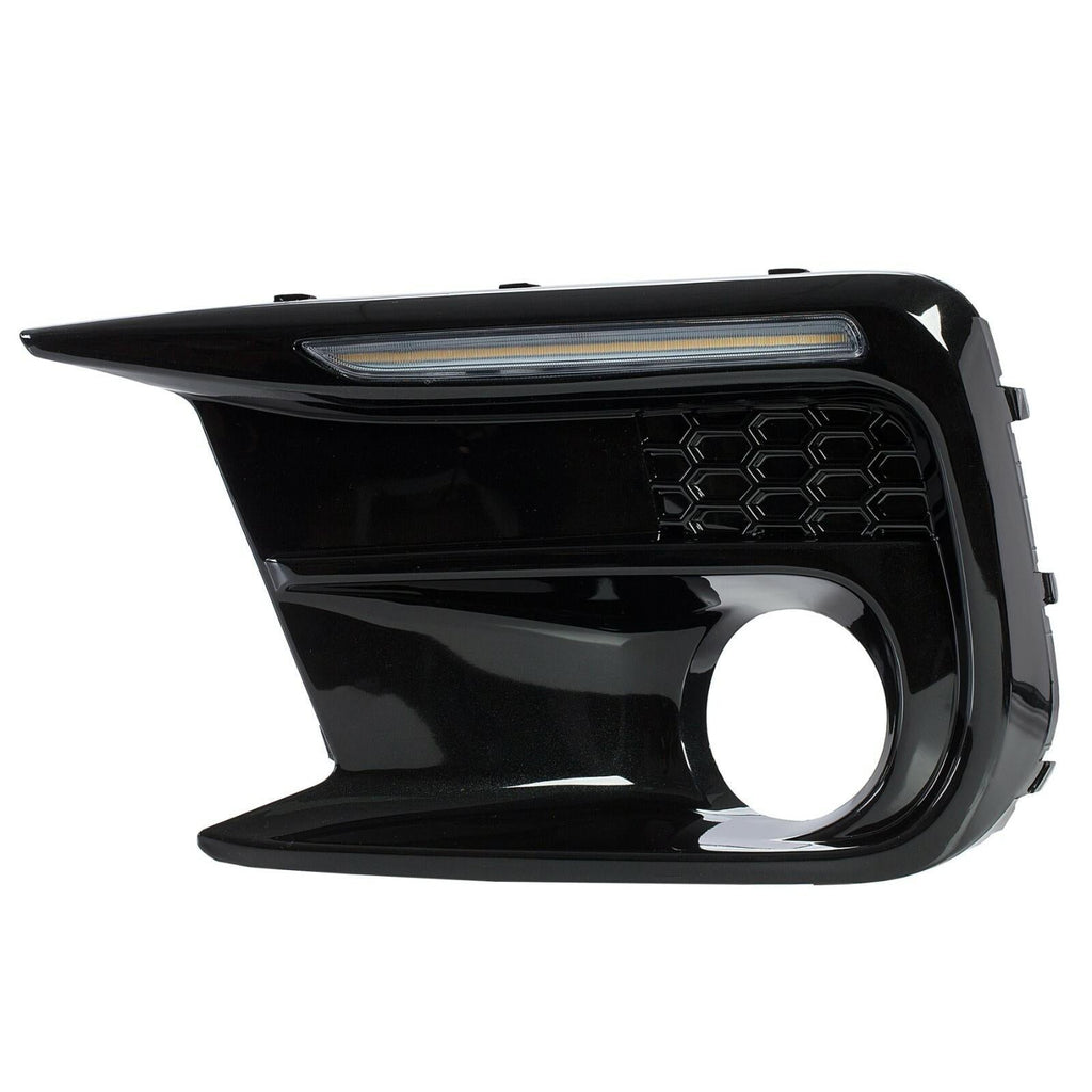 LED DRL Fog Lights Bezel Cover Kit For Subaru WRX/STI 2018-2021 White/Amber