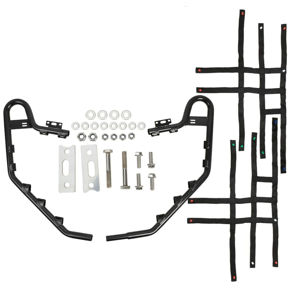 Black Nerf Bars w/Nets Pair Set For Honda TRX 700XX 2008-2009 Aluminium