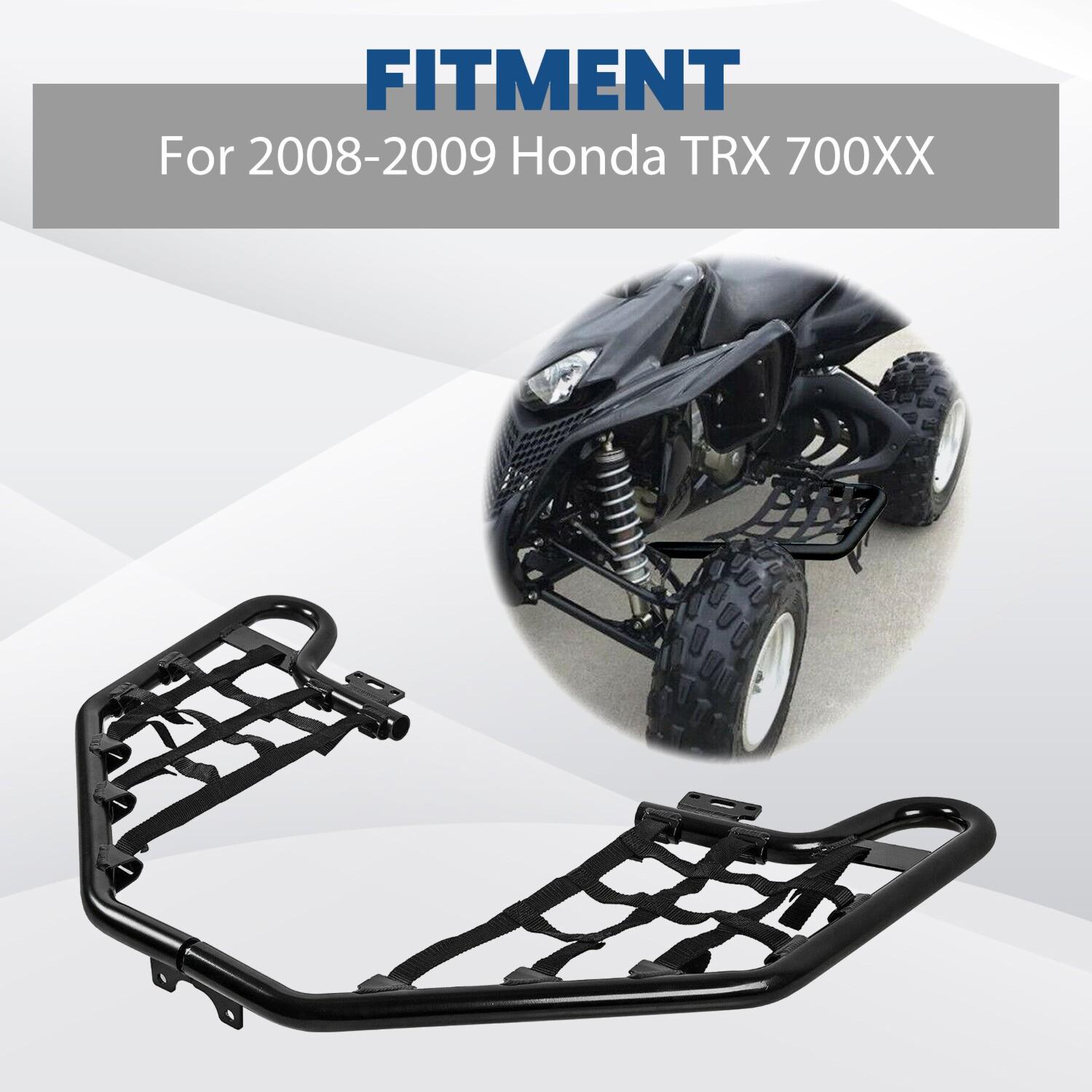 Black Nerf Bars w/Nets Pair Set For Honda TRX 700XX 2008-2009 Aluminium