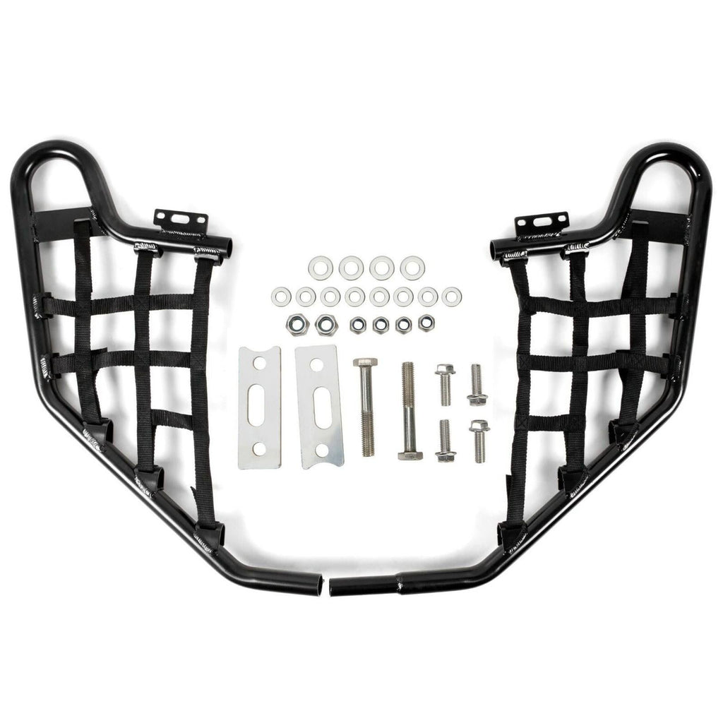 Black Nerf Bars w/Nets Pair Set For Honda TRX 700XX 2008-2009 Aluminium