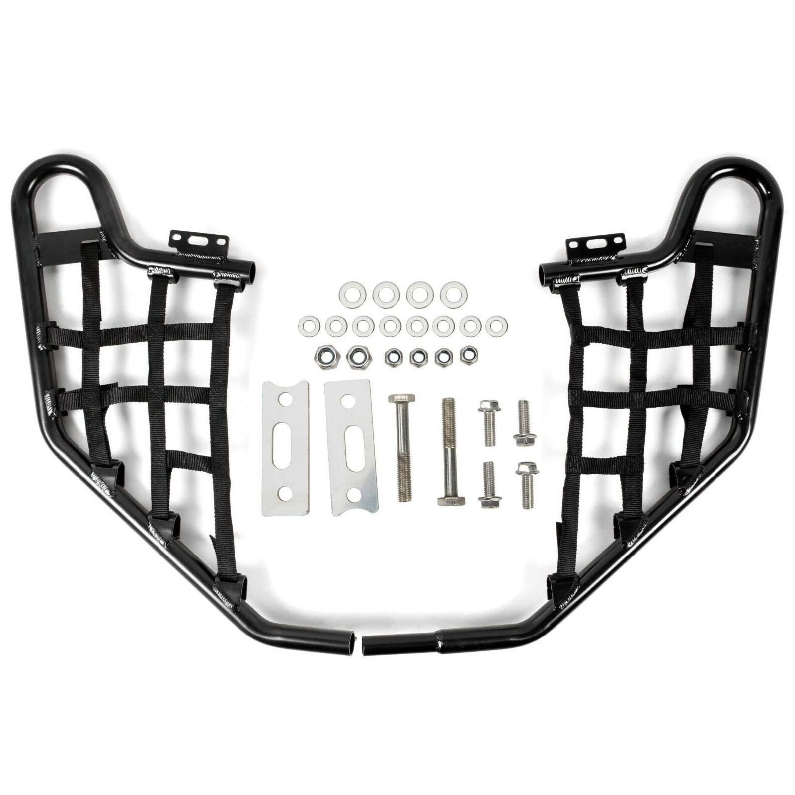 Black Nerf Bars w/Nets Pair Set For Honda TRX 700XX 2008-2009 Aluminium