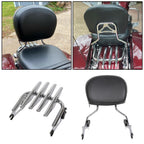 Backrest Sissy Bar & Stealth Rack For Harley Touring Road Street Glide 2009-2025