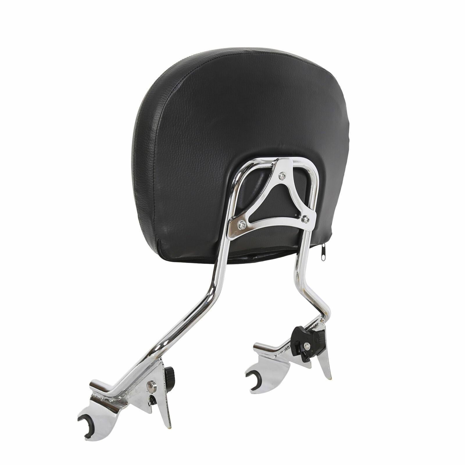 Backrest Sissy Bar & Stealth Rack For Harley Touring Road Street Glide 2009-2025