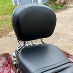 Backrest Sissy Bar & Stealth Rack For Harley Touring Road Street Glide 2009-2025