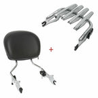 Backrest Sissy Bar & Stealth Rack For Harley Touring Road Street Glide 2009-2025