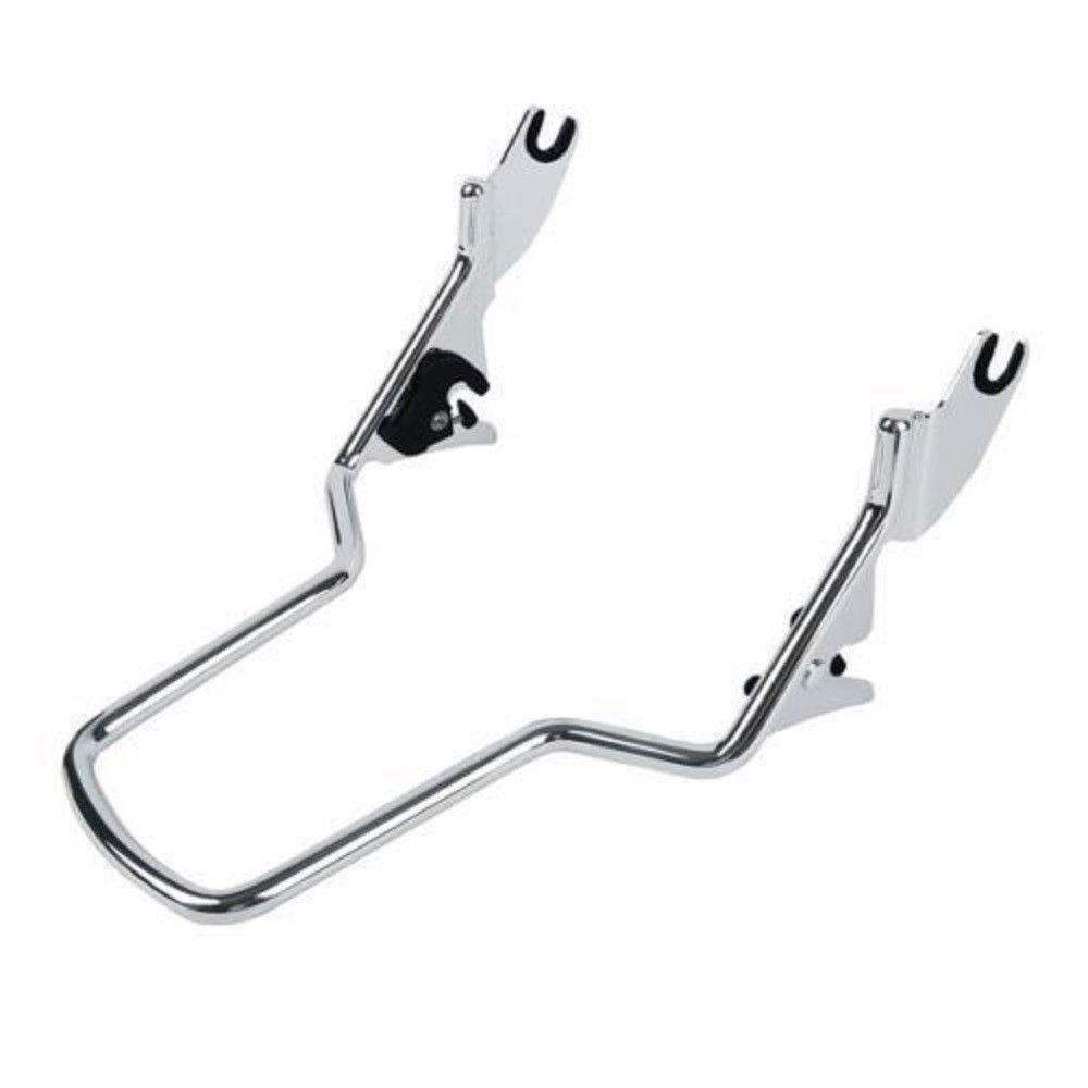 Backrest Sissy Bar & Stealth Rack For Harley Touring Road Street Glide 2009-2025