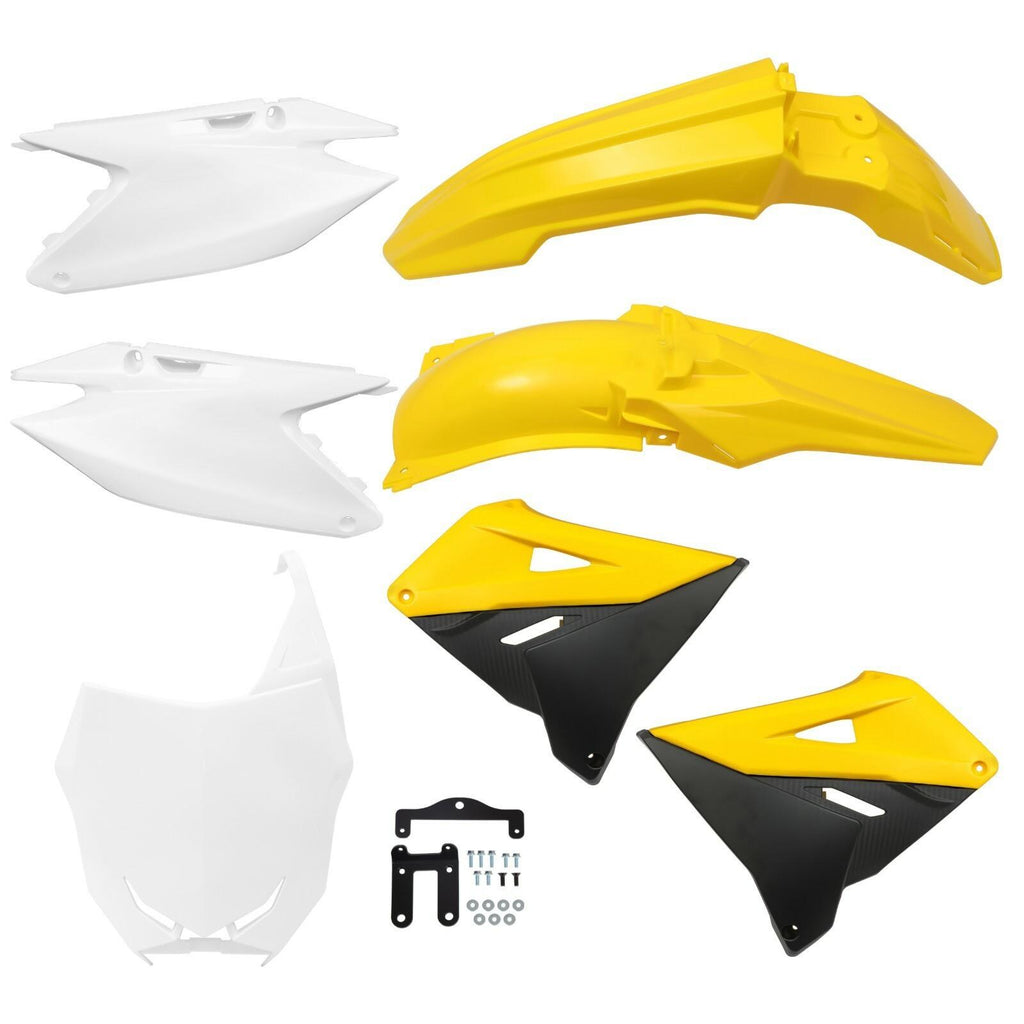 For Suzuki RM125 RM250 01-08 Restyled Complete Plastics Kit Fairing BodyWork Set