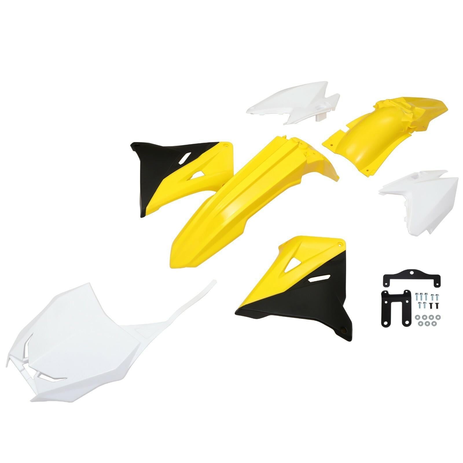For Suzuki RM125 RM250 01-08 Restyled Complete Plastics Kit Fairing BodyWork Set