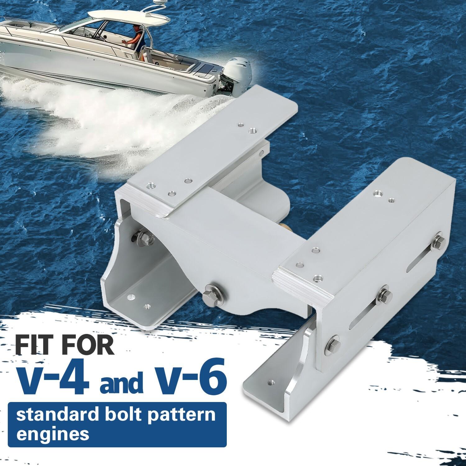 Aluminum 8'' Setback Adjustable Outboard Boat Jack Plate For #JPL4800 Jack Plate
