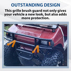 Front Bumper Brush Guard Black For DS Models Club Car Golf Cart 1981-UP