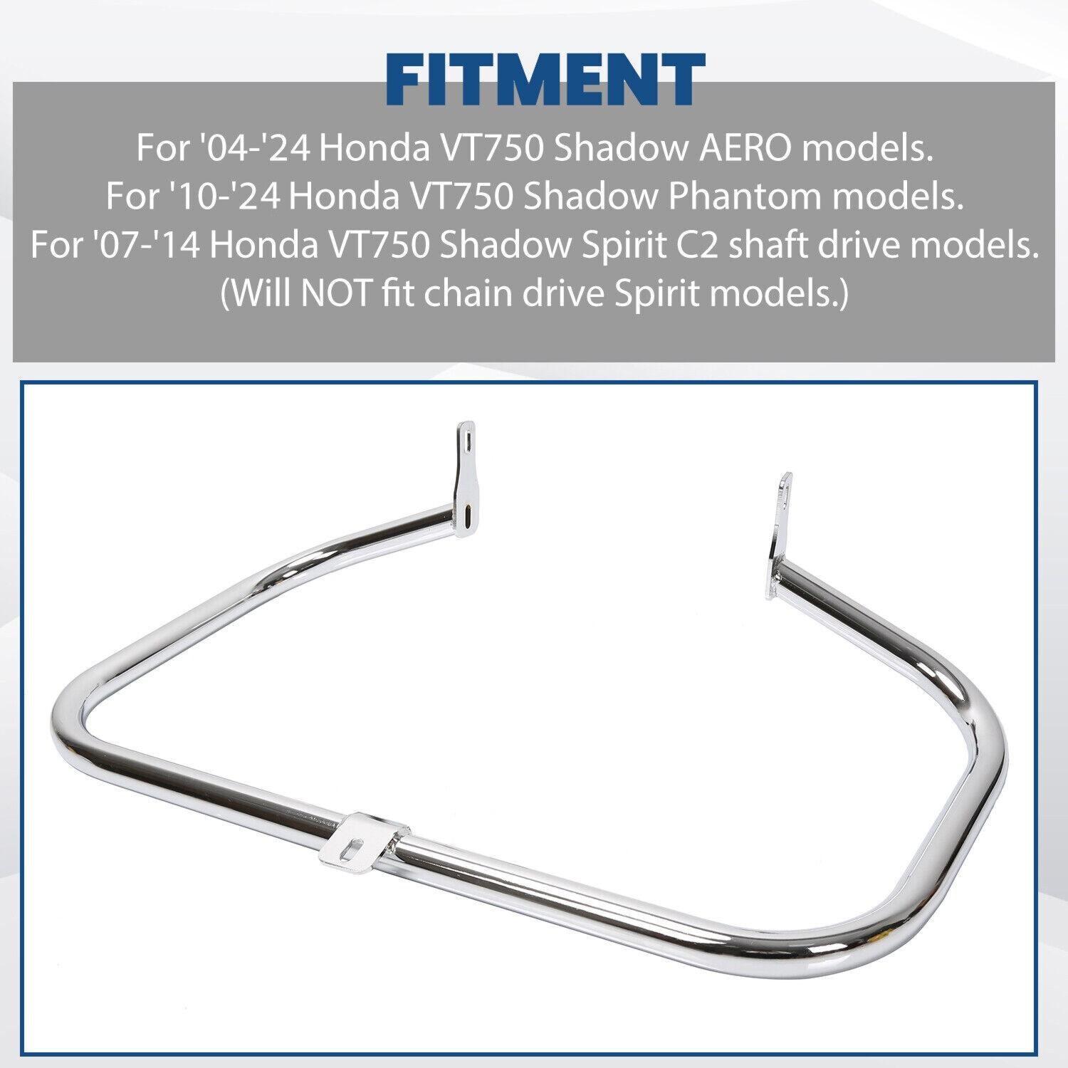 1 1/4" Chrome Engine Crash Highway Bar For Honda Shadow Aero Spirit VT750 04-24