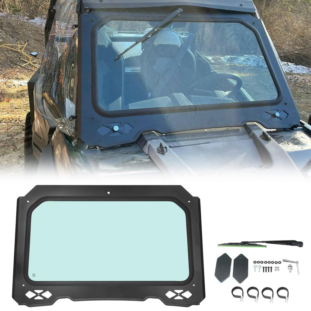 Full Glass Windshield W/ Wiper For Polaris RZR 900 Trail S 1000, XP - UV protect
