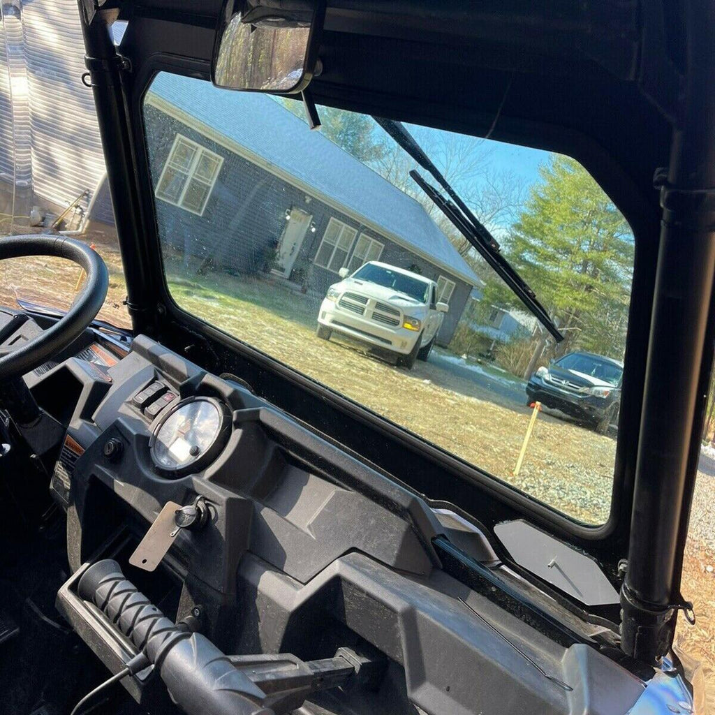 Full Glass Windshield W/ Wiper For Polaris RZR 900 Trail S 1000, XP - UV protect