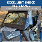 Full Glass Windshield W/ Wiper For Polaris RZR 900 Trail S 1000, XP - UV protect