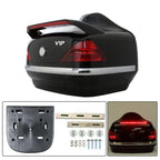 VIP Style Universal Motorcycle Trunk Tail Box Luggage Trunk w/ Light For Honda