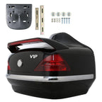 VIP Style Universal Motorcycle Trunk Tail Box Luggage Trunk w/ Light For Honda