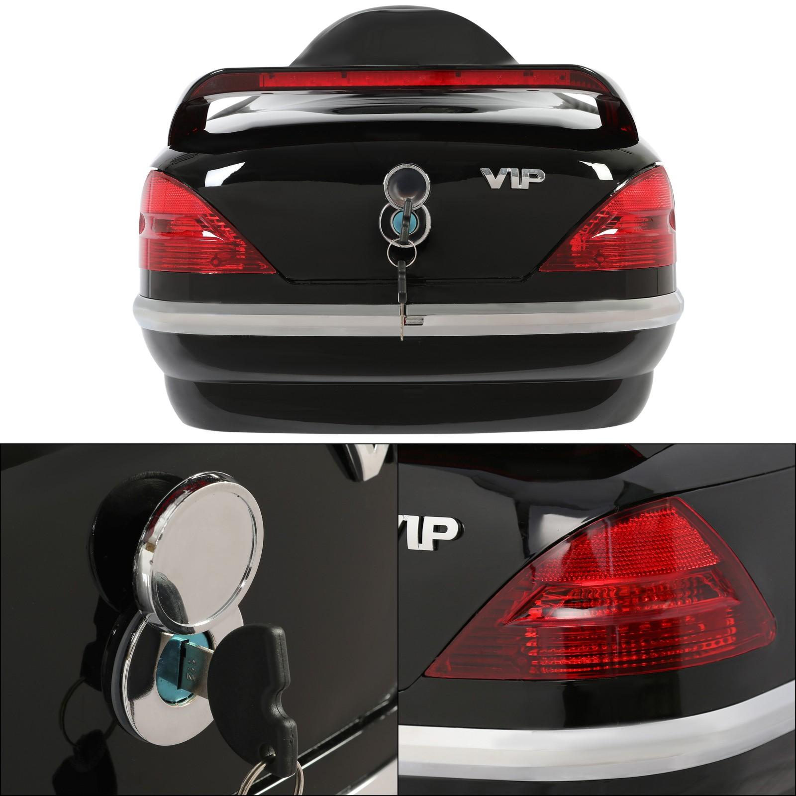 VIP Style Universal Motorcycle Trunk Tail Box Luggage Trunk w/ Light For Honda