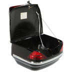 VIP Style Universal Motorcycle Trunk Tail Box Luggage Trunk w/ Light For Honda