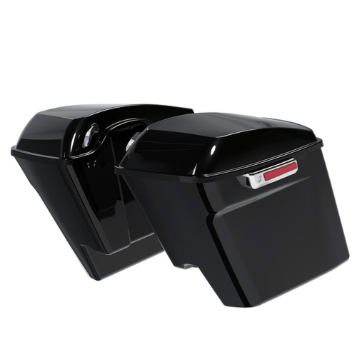 5" Stretched Extended Hard Saddlebag Bags For Harley Touring Road Glide 2014-24