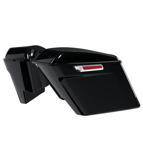5" Stretched Extended Hard Saddlebag Bags For Harley Touring Road Glide 2014-24