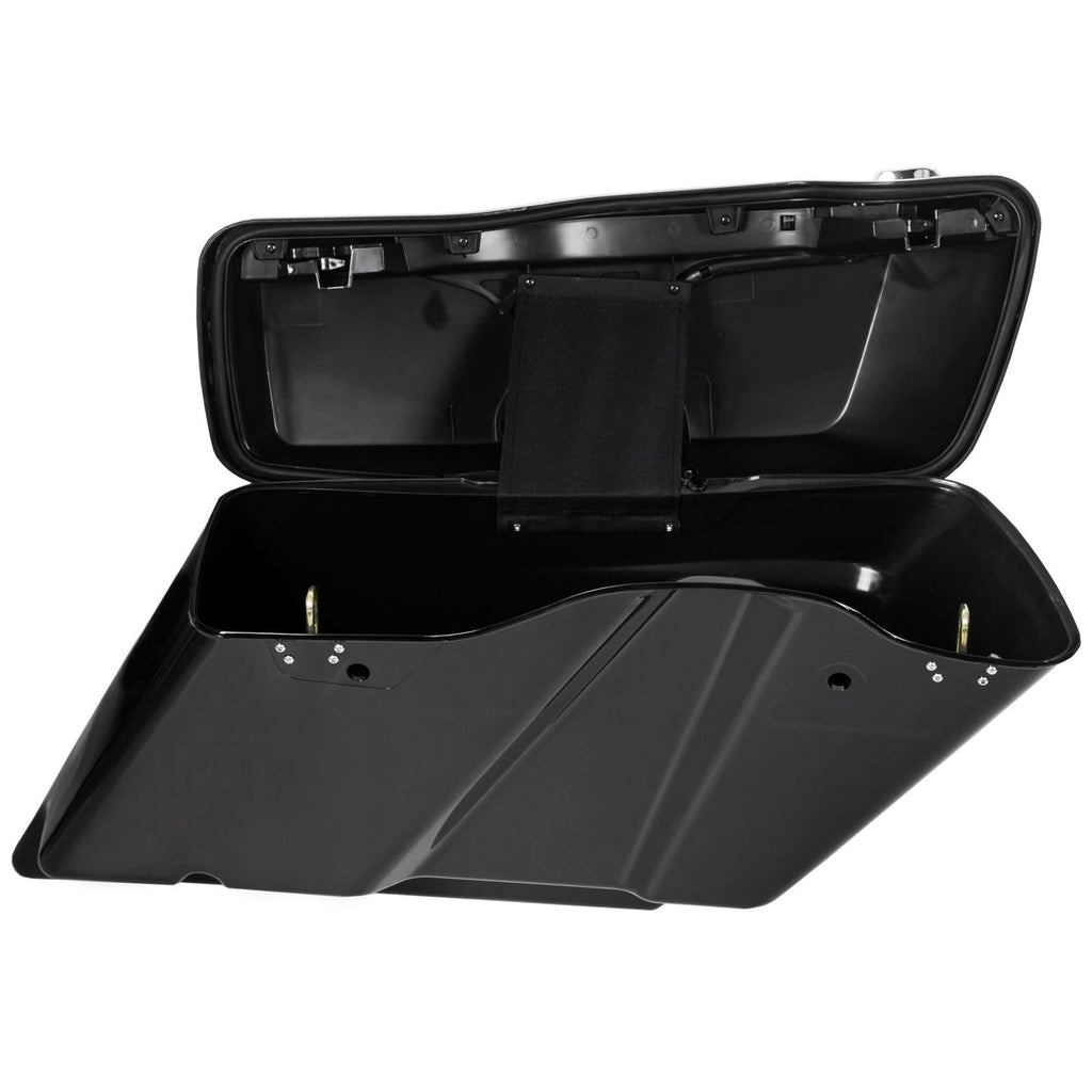 5" Stretched Extended Hard Saddlebag Bags For Harley Touring Road Glide 2014-24