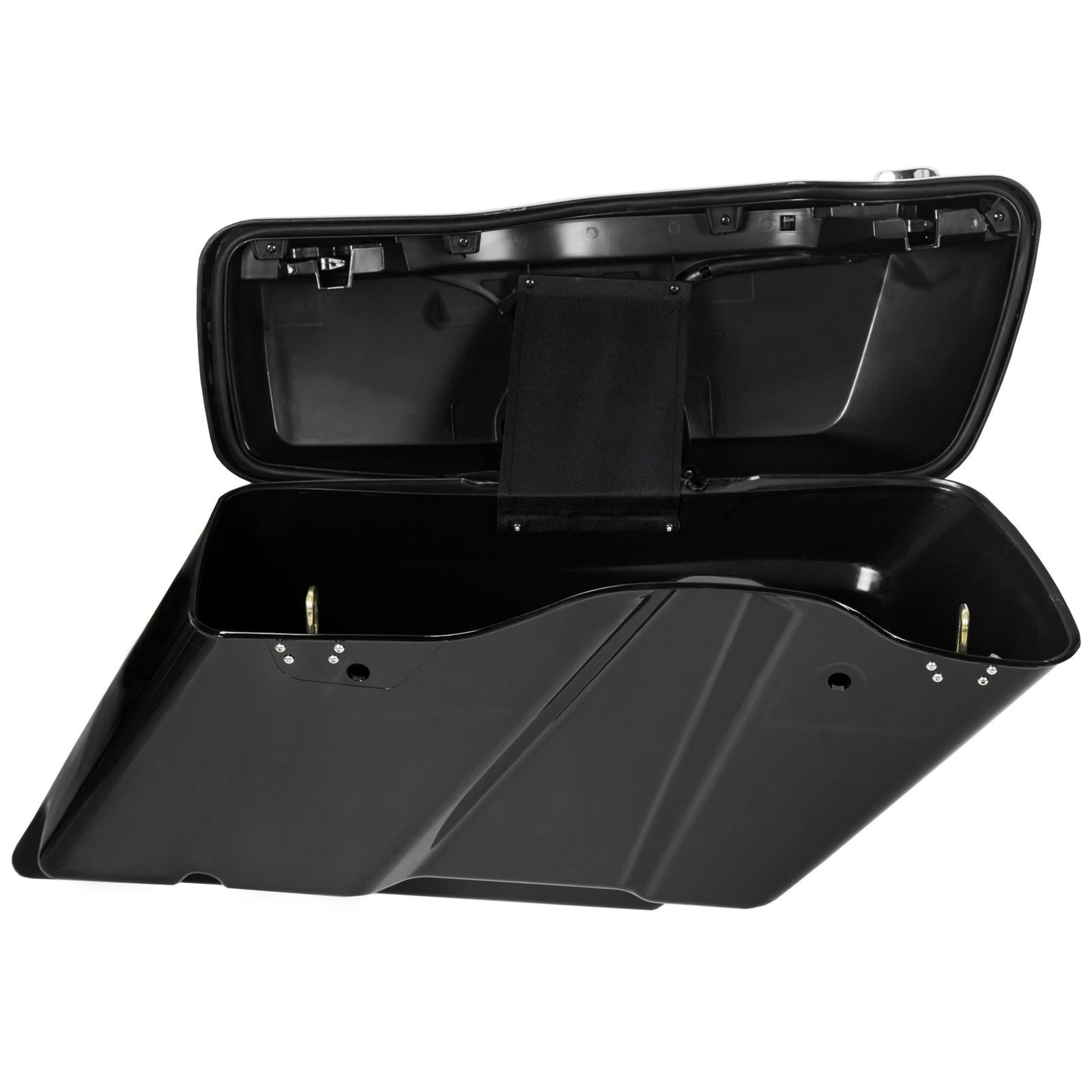 5" Stretched Extended Hard Saddlebag Bags For Harley Touring Road Glide 2014-24