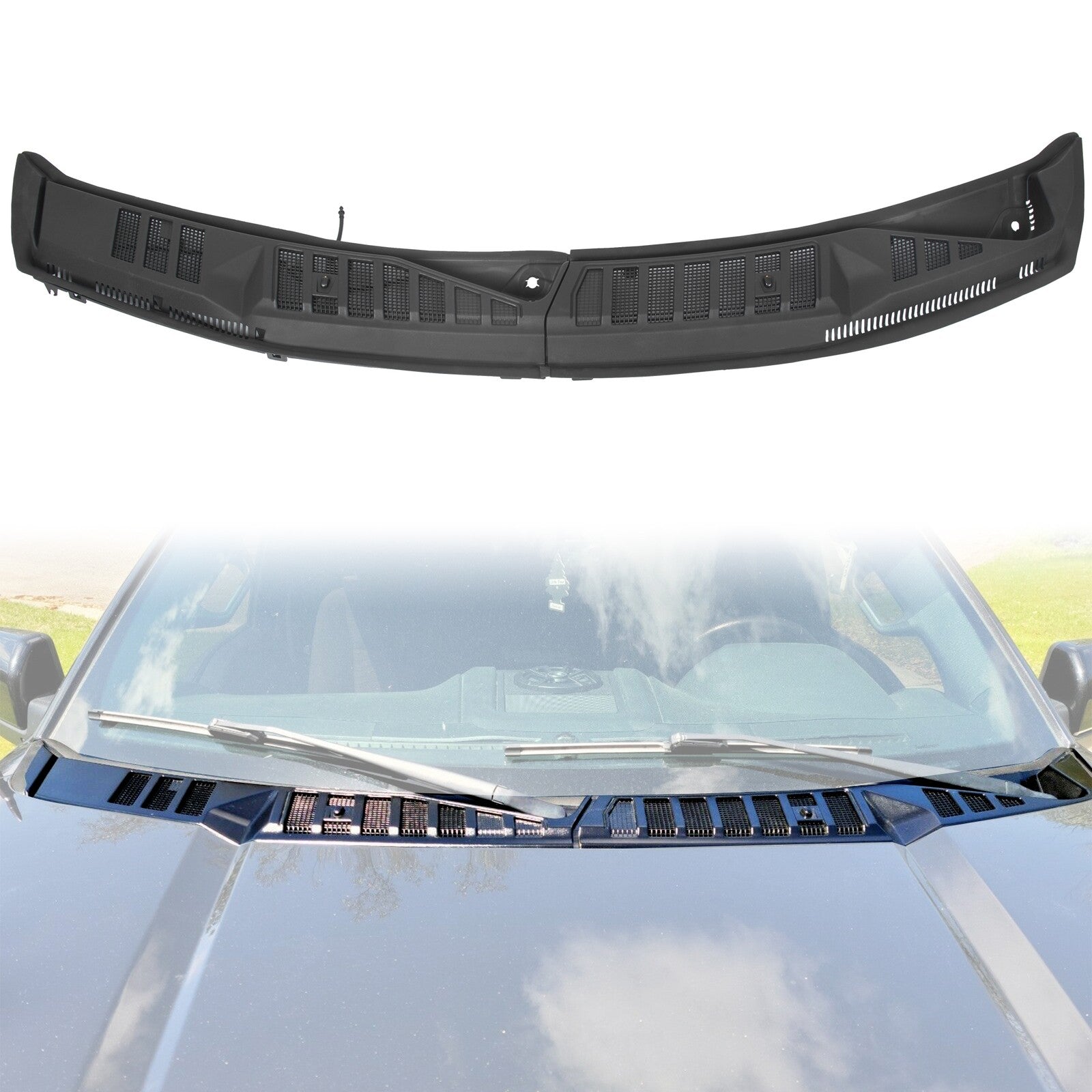 For 2015-2020 2016 Ford F150 Windshield Wiper Cowl Cover Grille Insert Panel