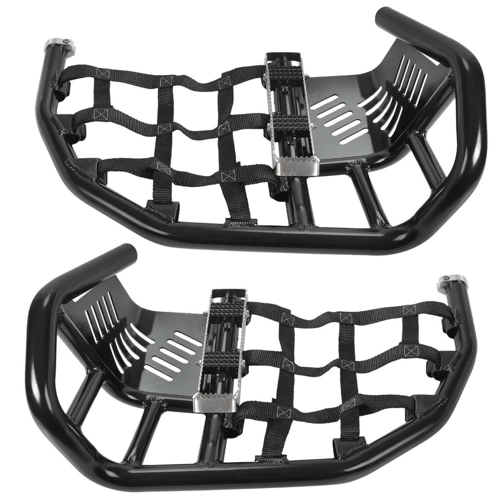 Nerf Bars Heel Guard Pro Peg Pair Black For Honda TRX 450R 450ER Sportrax 450