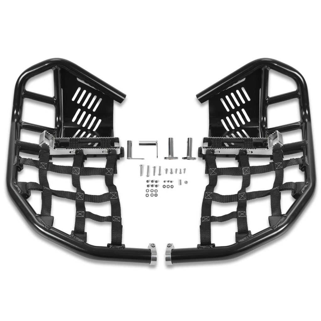 Nerf Bars Heel Guard Pro Peg Pair Black For Honda TRX 450R 450ER Sportrax 450