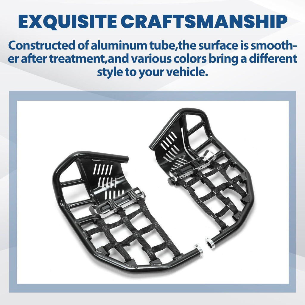 Nerf Bars Heel Guard Pro Peg Pair Black For Honda TRX 450R 450ER Sportrax 450