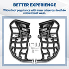 Nerf Bars Heel Guard Pro Peg Pair Black For Honda TRX 450R 450ER Sportrax 450