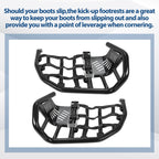 Nerf Bars Heel Guard Pro Peg Pair Black For Honda TRX 450R 450ER Sportrax 450
