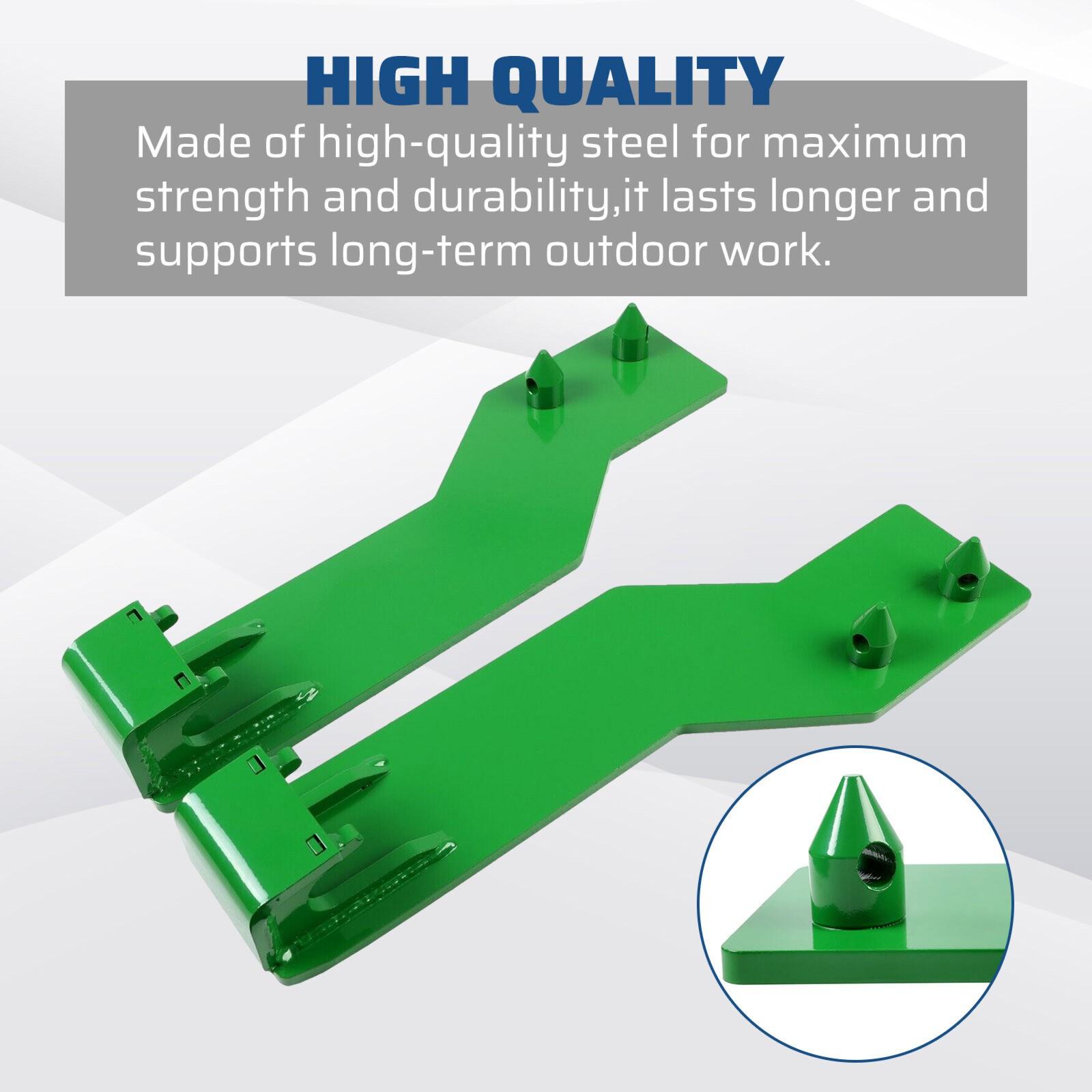 Tractor Loader Quick Tach Weld On Mounting Brackets For John Deere Steel Pair