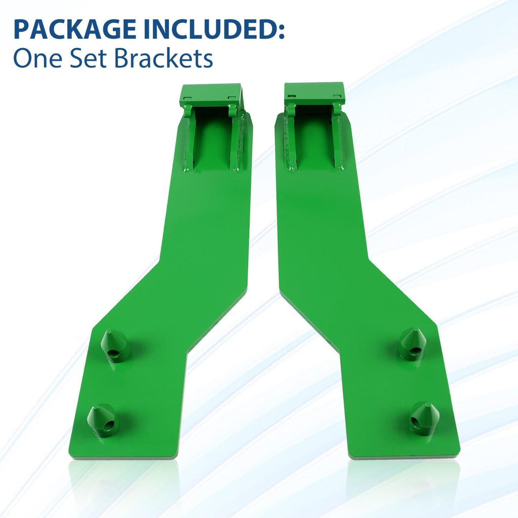Tractor Loader Quick Tach Weld On Mounting Brackets For John Deere Steel Pair