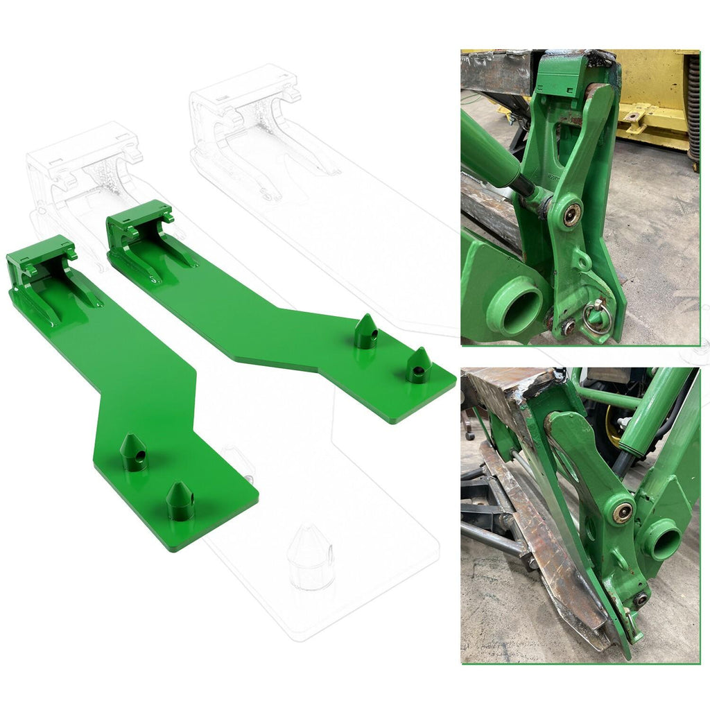 Tractor Loader Quick Tach Weld On Mounting Brackets For John Deere Steel Pair