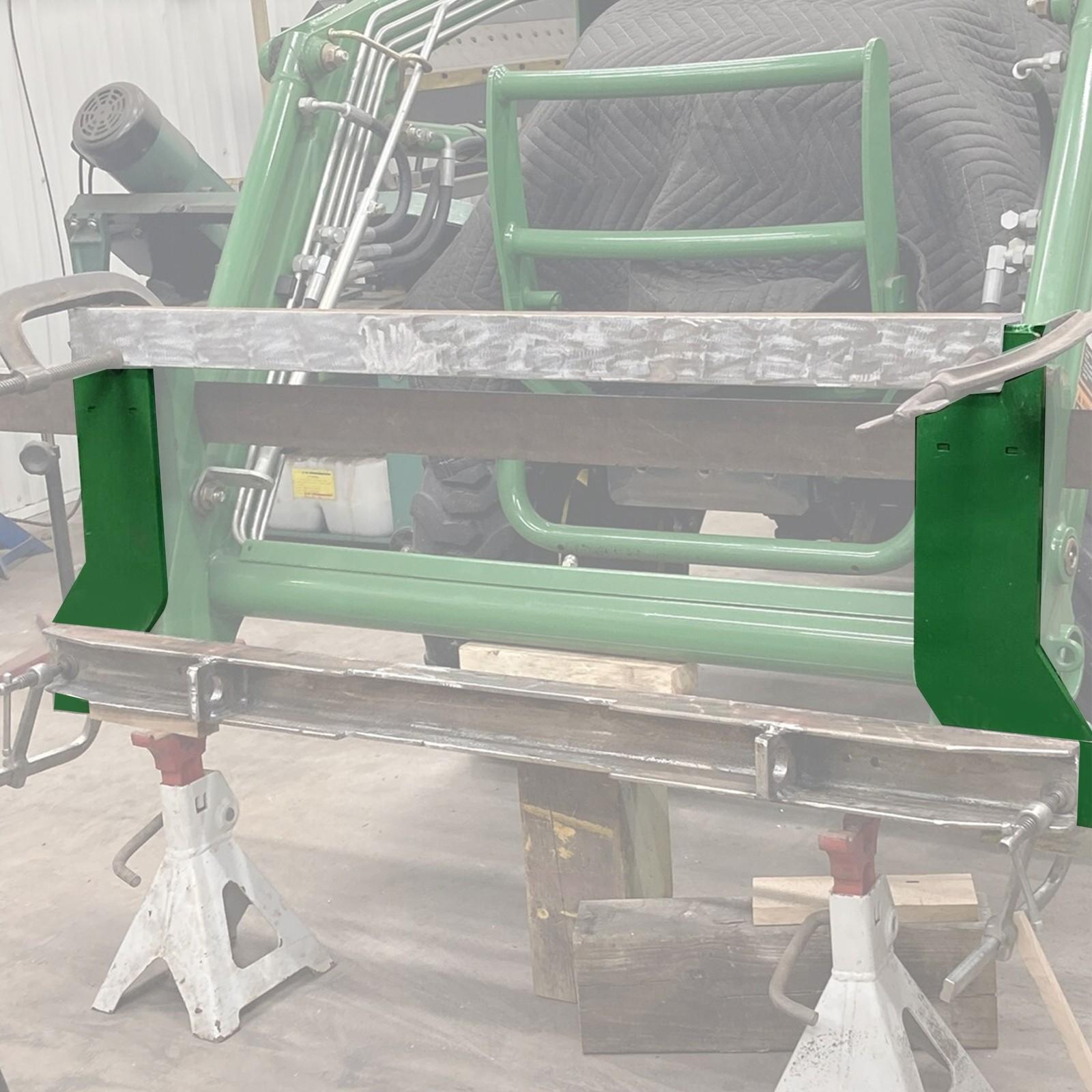 Tractor Loader Quick Tach Weld On Mounting Brackets For John Deere Steel Pair