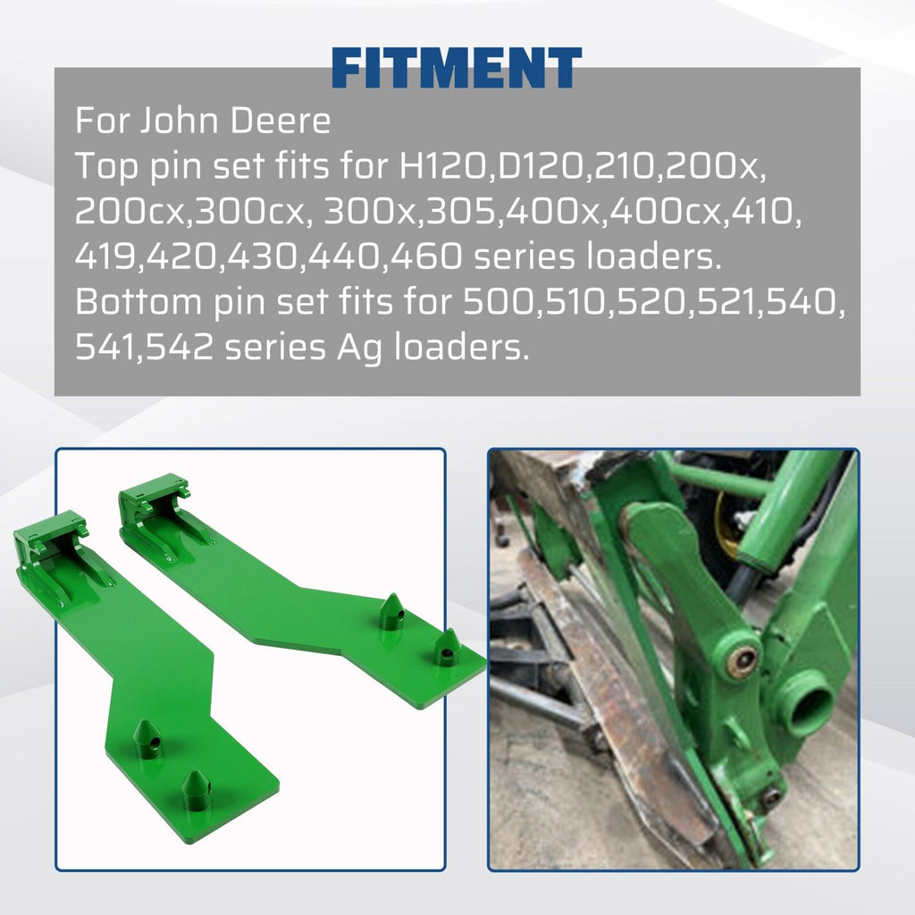 Tractor Loader Quick Tach Weld On Mounting Brackets For John Deere Steel Pair