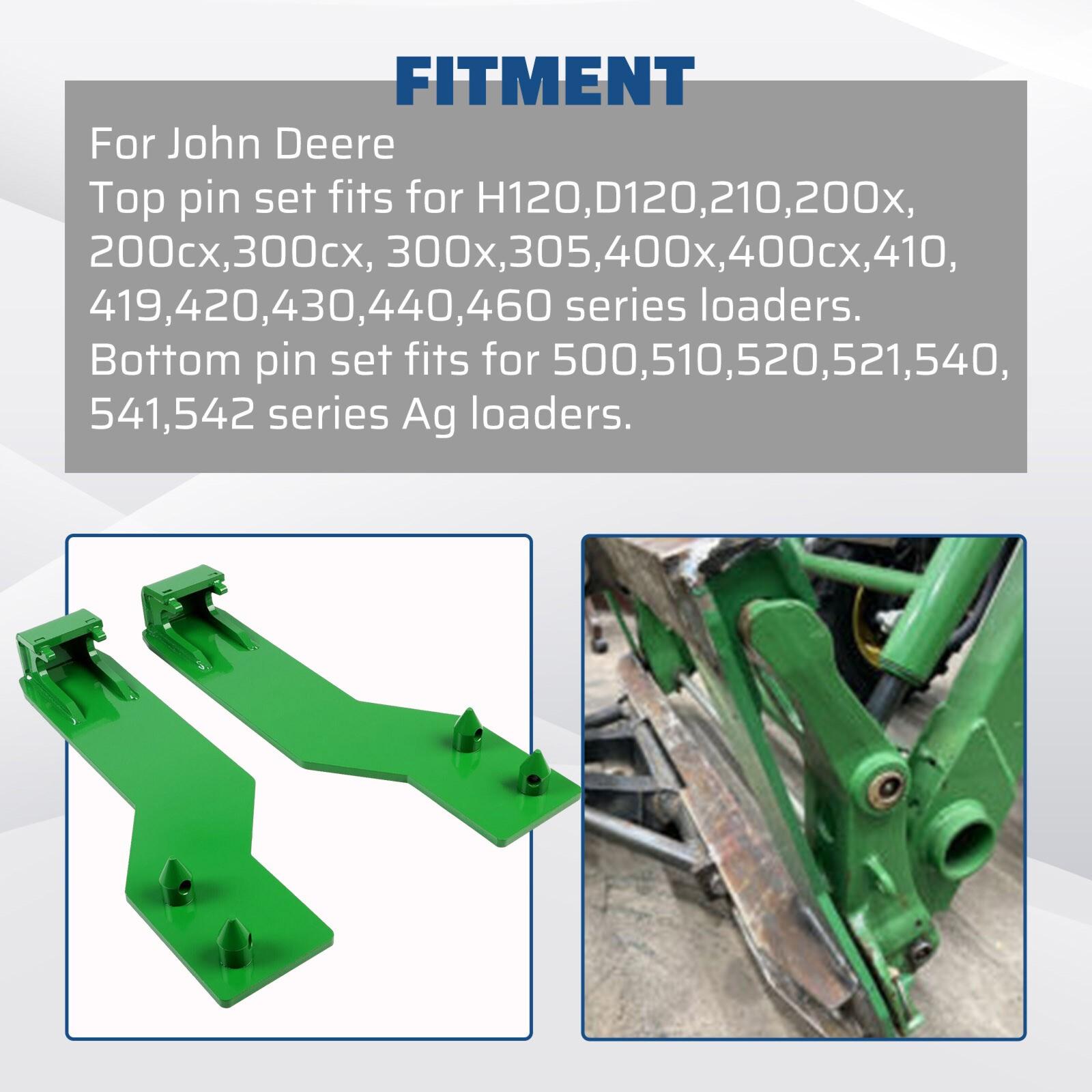 Tractor Loader Quick Tach Weld On Mounting Brackets For John Deere Steel Pair