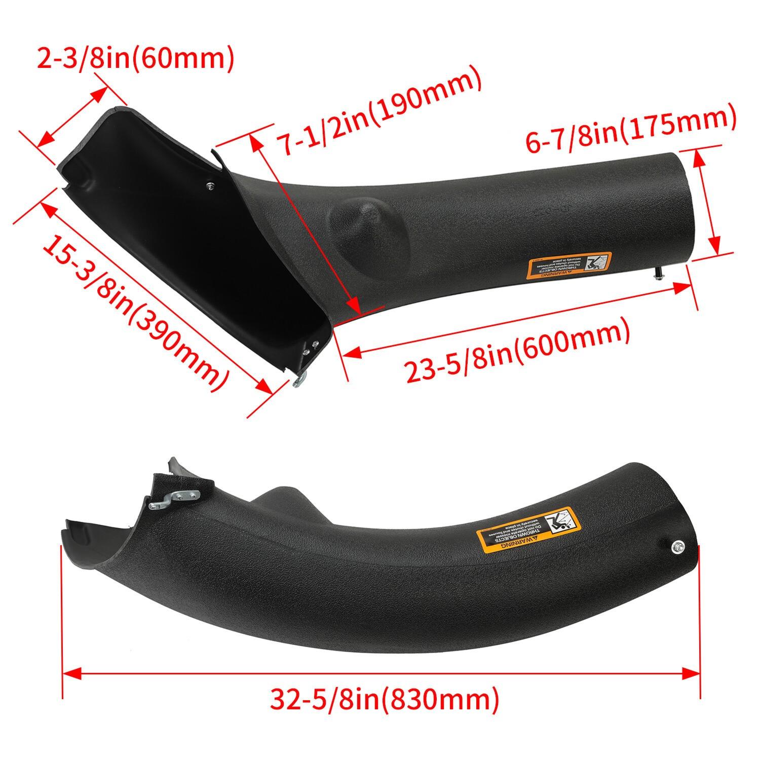 Lower Bagger Discharge Chute For John Deere L110 L111 L118 D100 D110 D120 D130