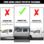 Fit Toyota Tacoma 2005-2023 Crew Double Cab 3" Running Board Side Step Hoop bar