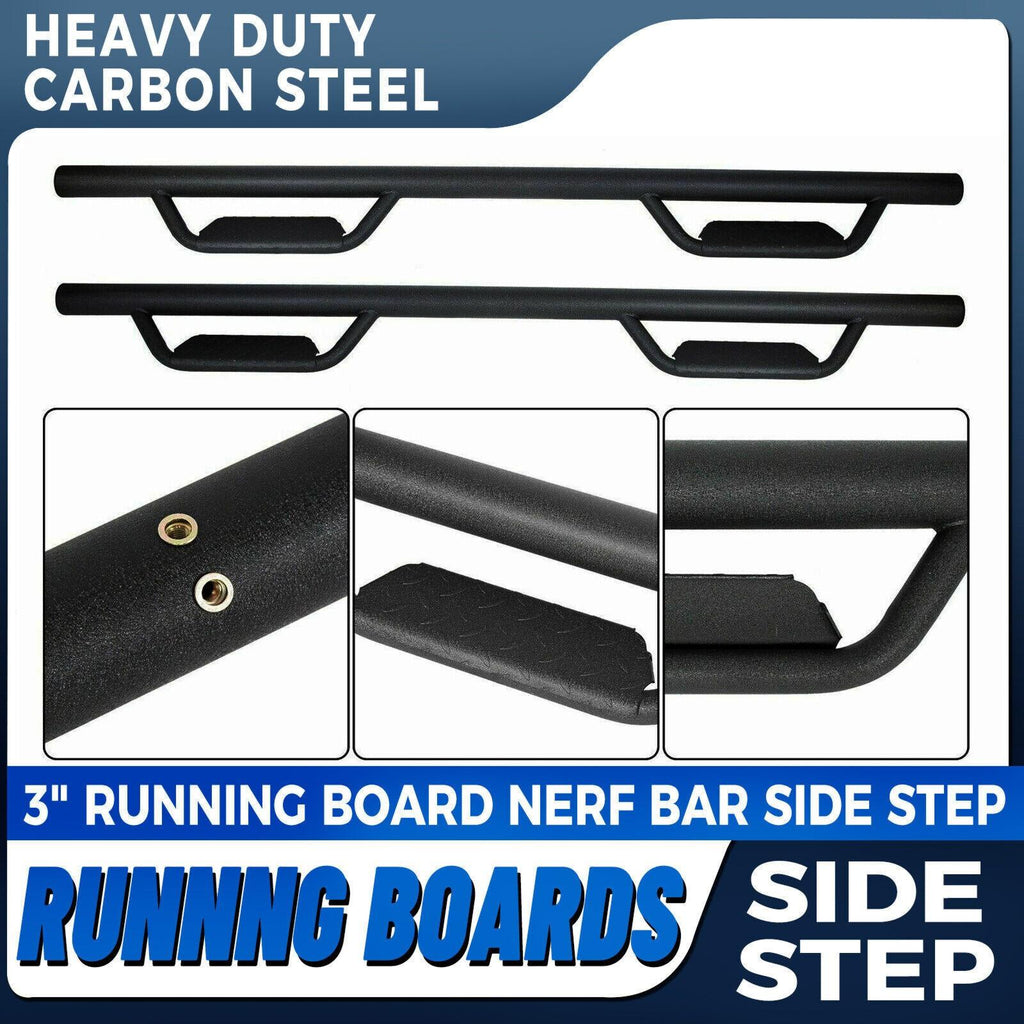 Fit Toyota Tacoma 2005-2023 Crew Double Cab 3" Running Board Side Step Hoop bar