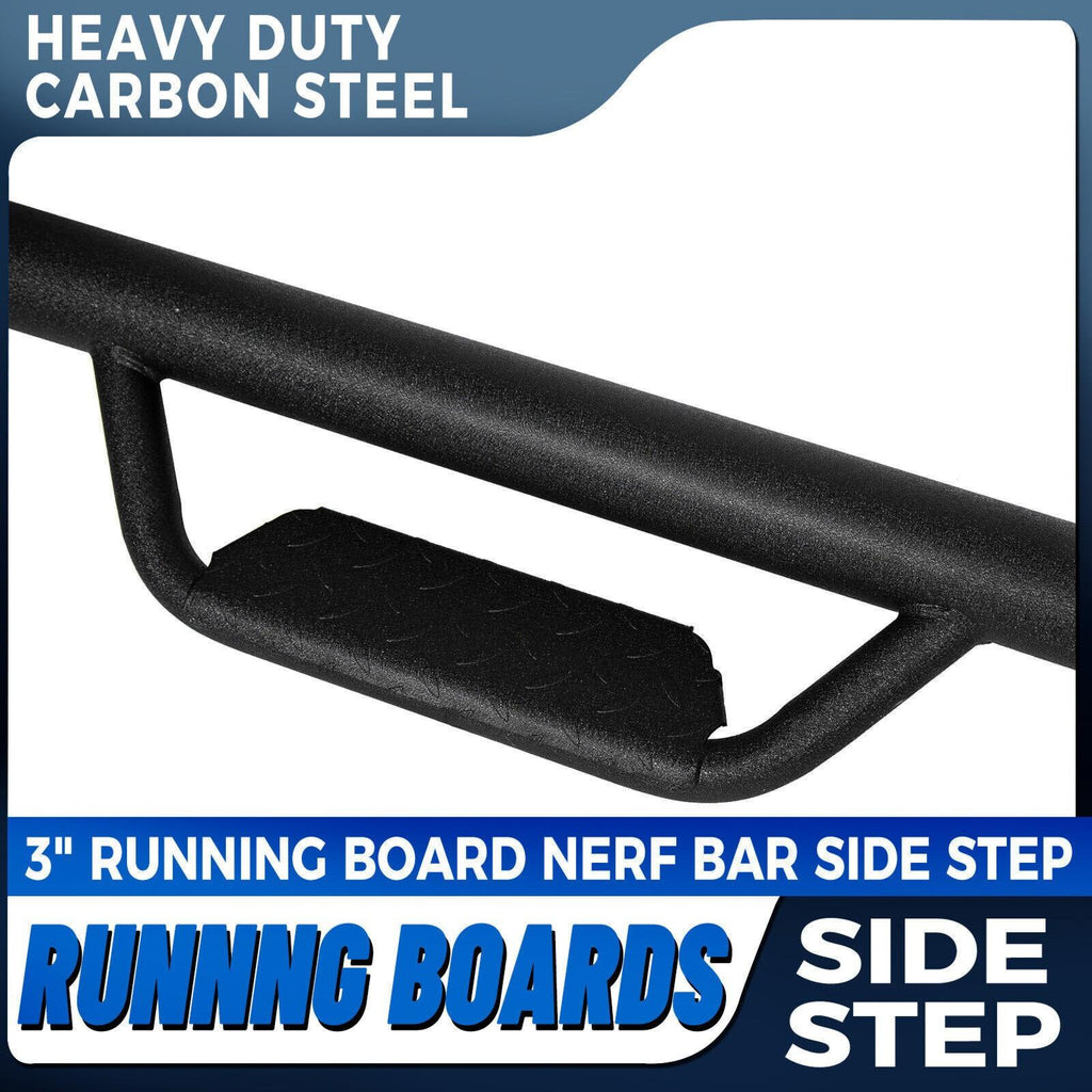 Fit Toyota Tacoma 2005-2023 Crew Double Cab 3" Running Board Side Step Hoop bar